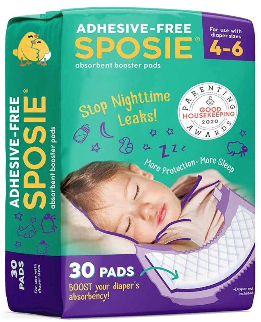 Sposie Diaper Booster Pads, Size 4-6, 30 Count